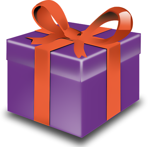 Download PNG image - Purple Birthday Present Transparent PNG 