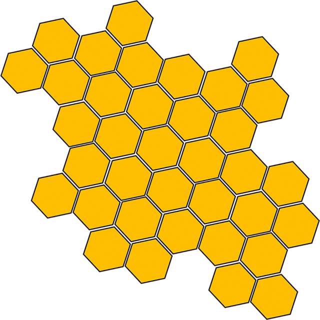 Download PNG image - Vector Honeycomb Transparent PNG 