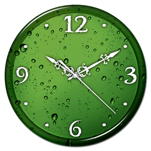 Download PNG image - Office Green Wall Clock Transparent PNG 