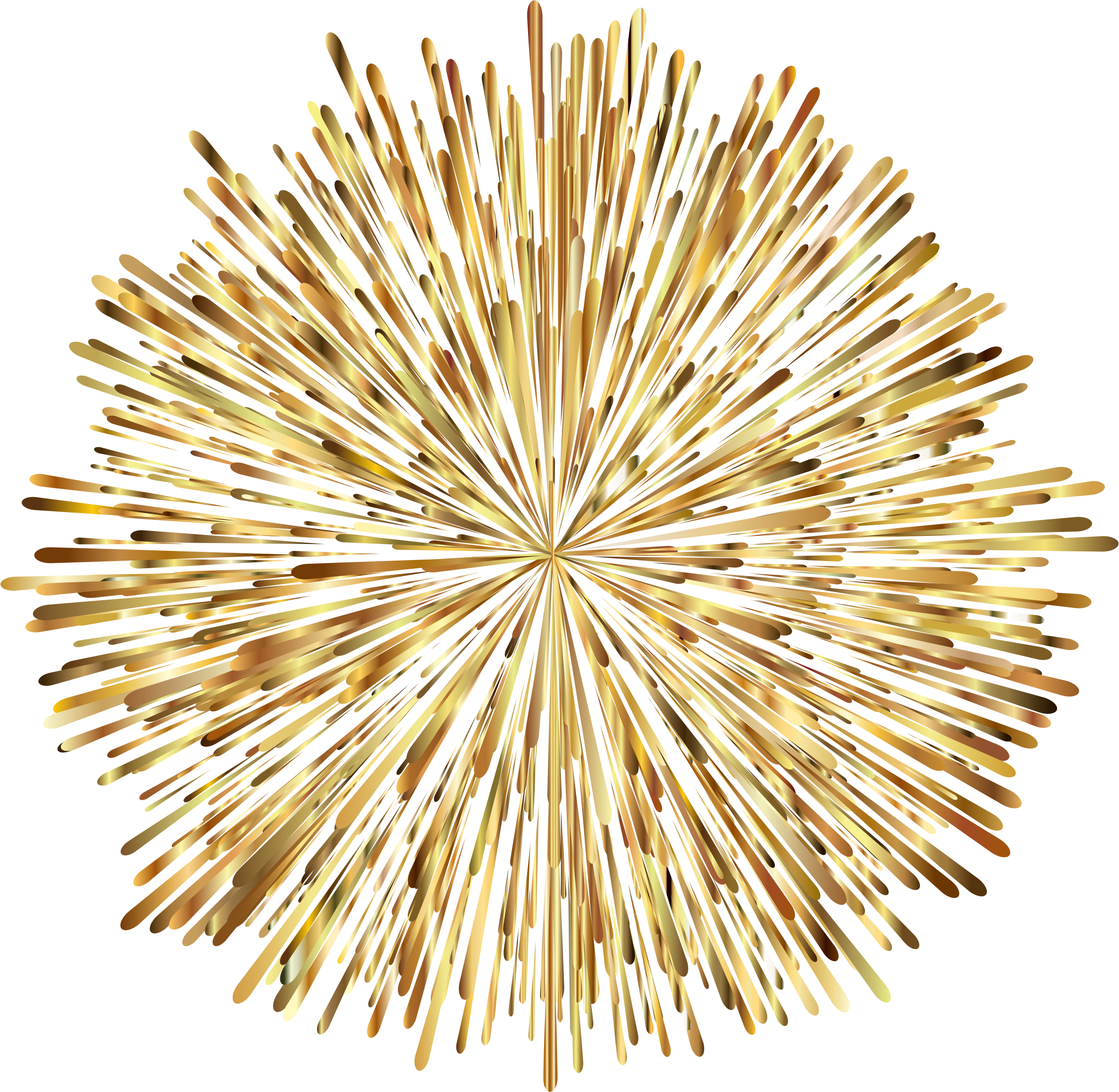 Download PNG image - Festive Gold Fireworks PNG Image 