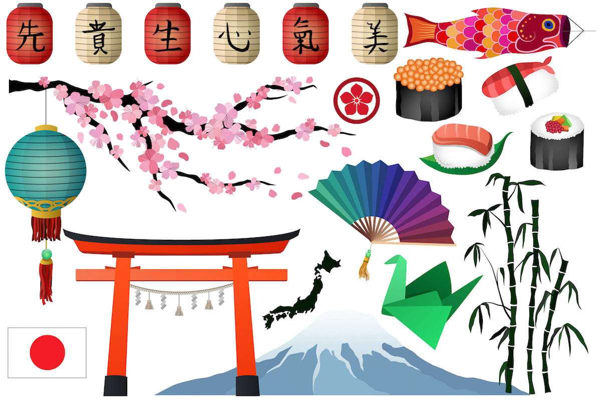 Download PNG image - Japanese Elements PNG Pic 