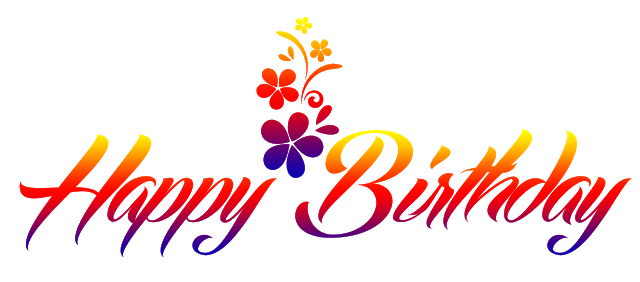 Download PNG image - Birthday Text Colorful PNG 
