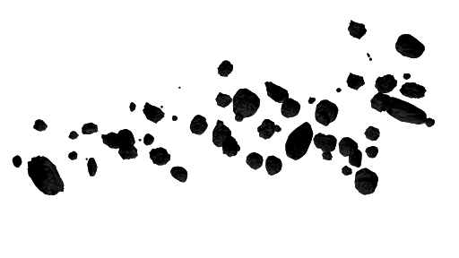 Download PNG image - Broken Asteroid PNG Pic 