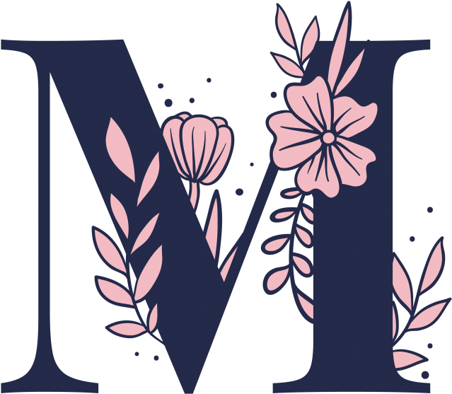 Download PNG image - Floral Alphabet PNG Free Download 