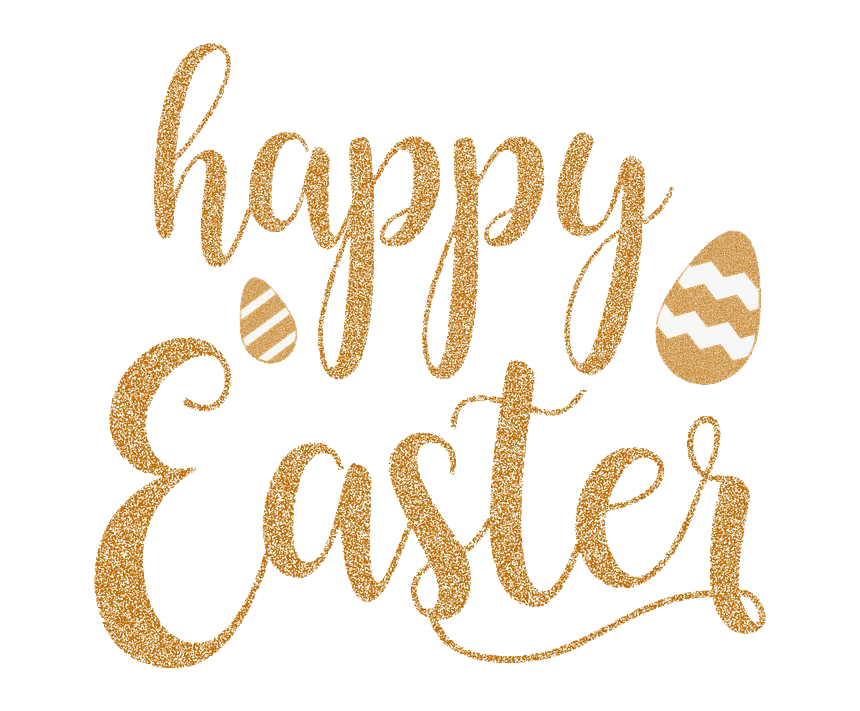 Download PNG image - Happy Easter Logo Word PNG File 