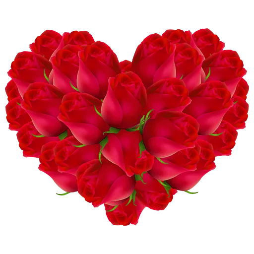 Download PNG image - Rose Heart PNG Pic 