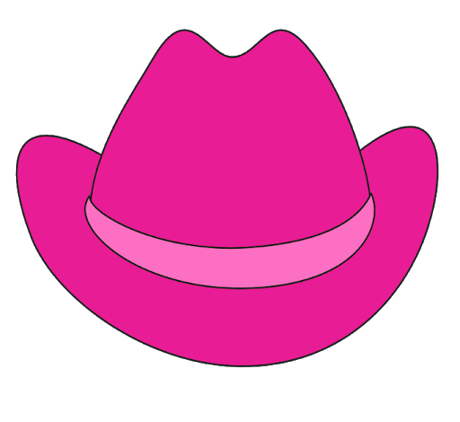 Download PNG image - Cowboy Pink Hat PNG Transparent Image 