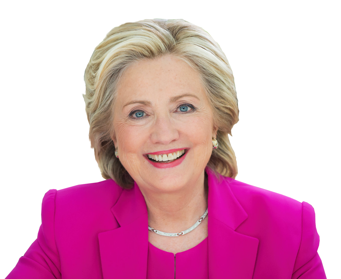Download PNG image - Smiling Hillary Clinton Transparent Background 