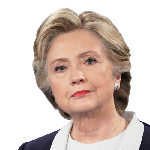 Download PNG image - Face Hillary Clinton PNG Transparent Image 