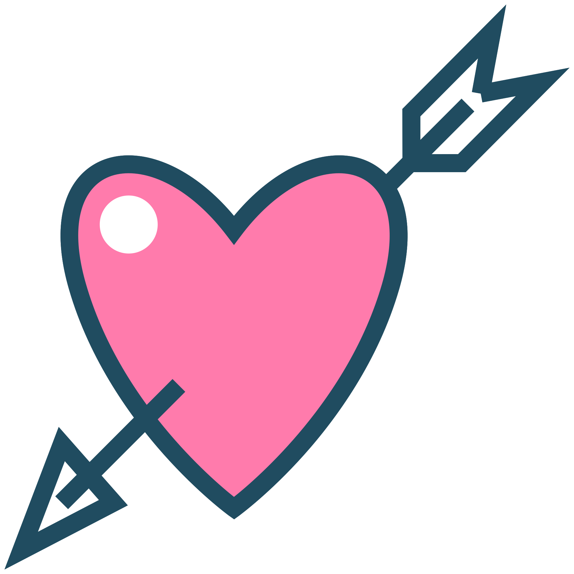 Download PNG image - Love Heart Arrow PNG Photos 