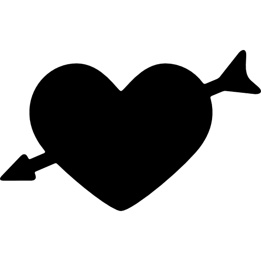 Download PNG image - Love Heart Arrow Transparent Background 
