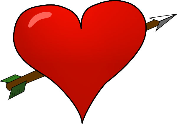 Download PNG image - Red Heart Arrow PNG File 