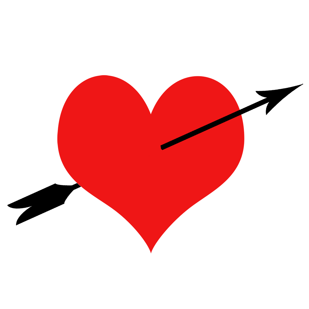Download PNG image - Red Heart Arrow PNG Pic 