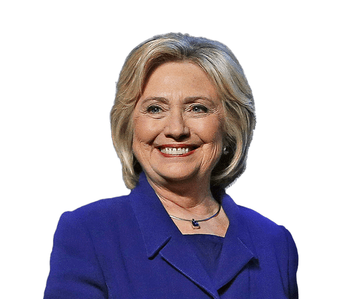 Download PNG image - Smiling Hillary Clinton PNG File 
