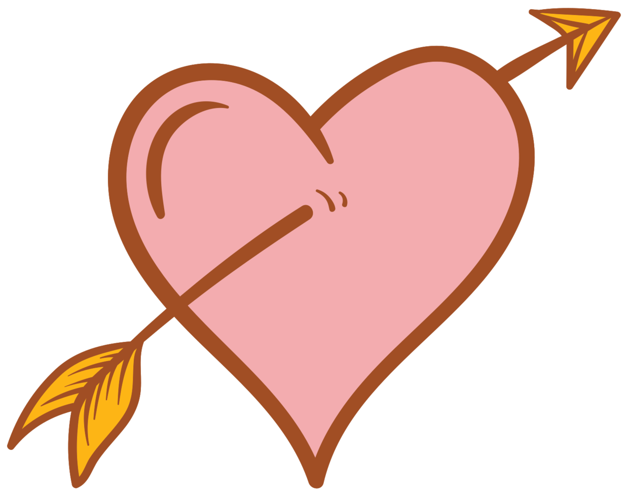 Download PNG image - Valentine Heart Arrow PNG Photos 