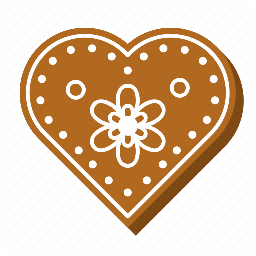 Download PNG image - Vector Heart Cookie PNG File 