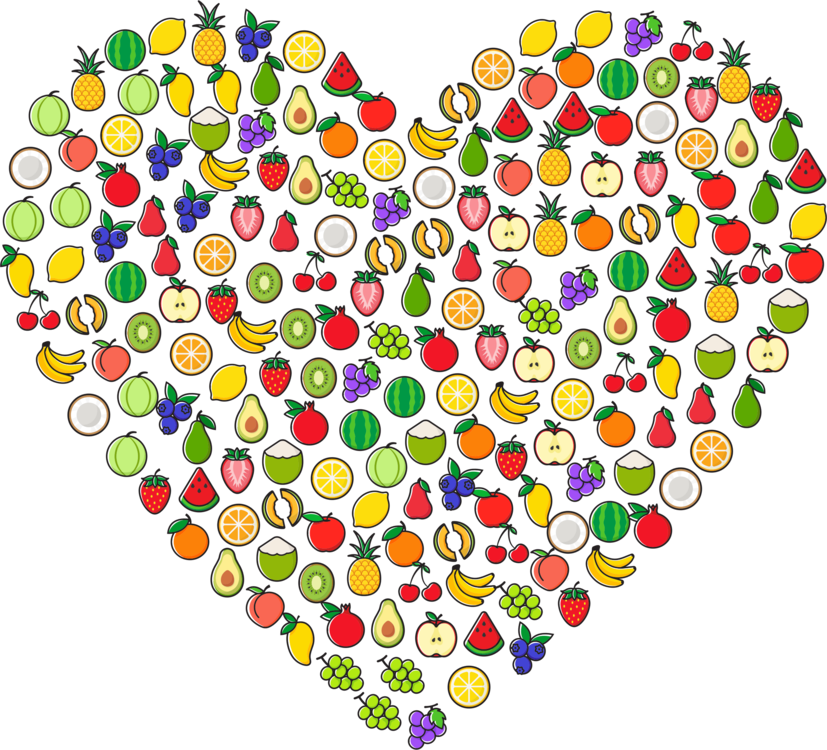 Download PNG image - Vector Heart Fruit PNG Transparent Image 