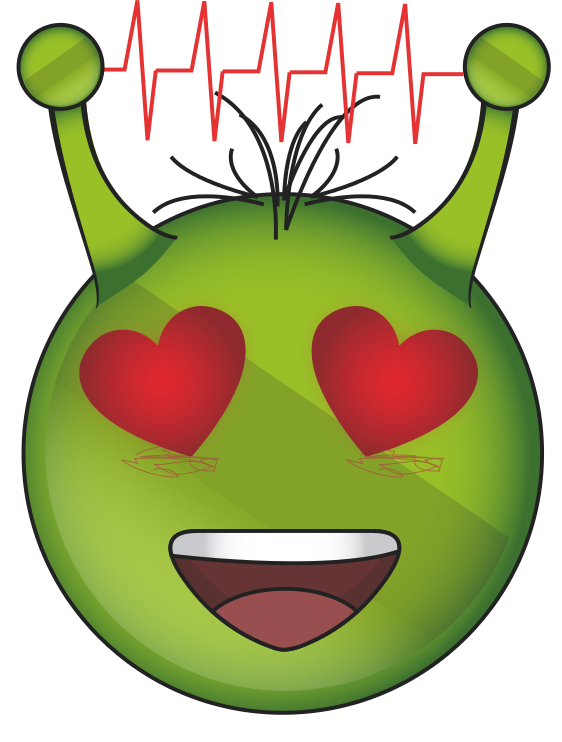 Download PNG image - Alien Face Emoji PNG Transparent 