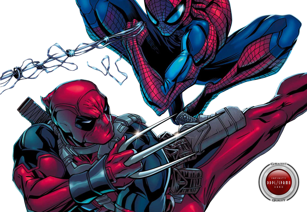 Download PNG image - Spiderman And Deadpool PNG Transparent Picture 