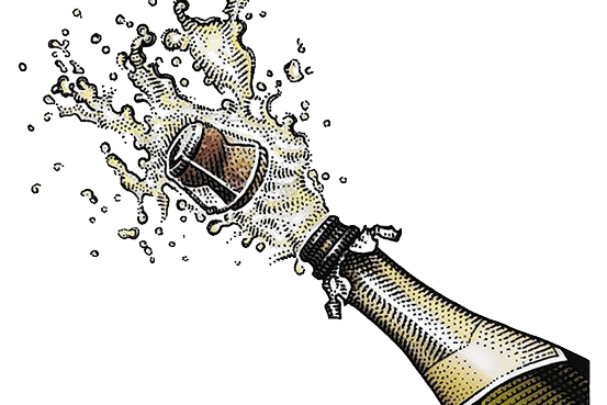 Download PNG image - Champagne Popping PNG Image 