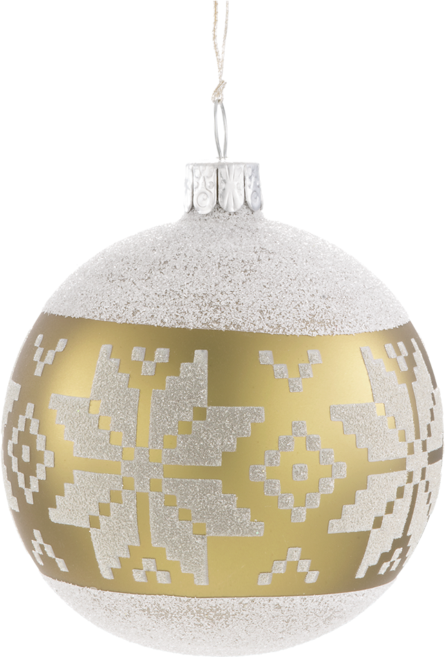 Download PNG image - Gold Christmas Bauble PNG Clipart 