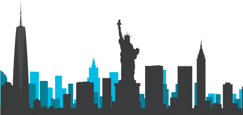 Download PNG image - New York Skyline Tower PNG Clipart 