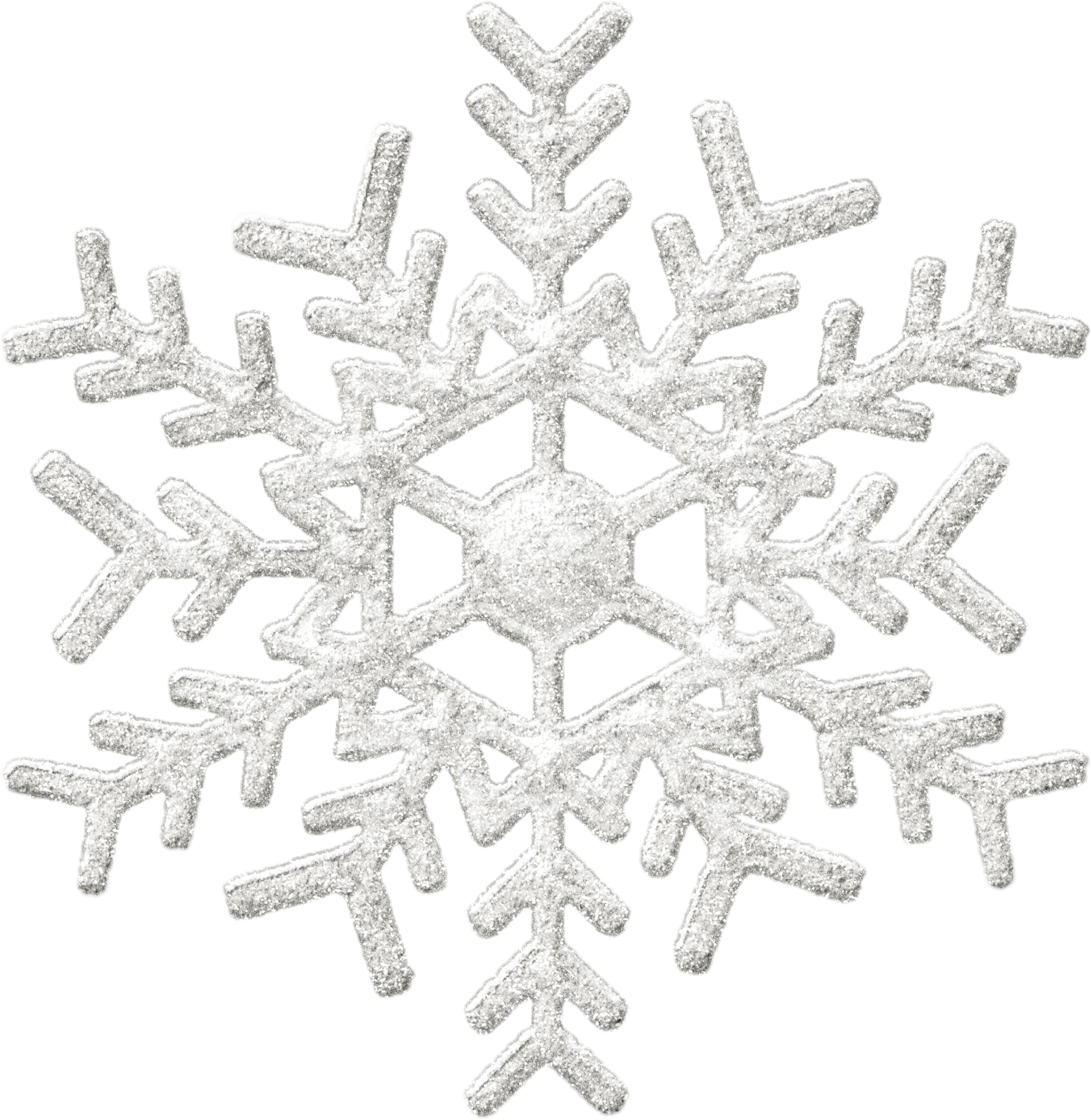 Download PNG image - Silver Snowflake PNG Pic 