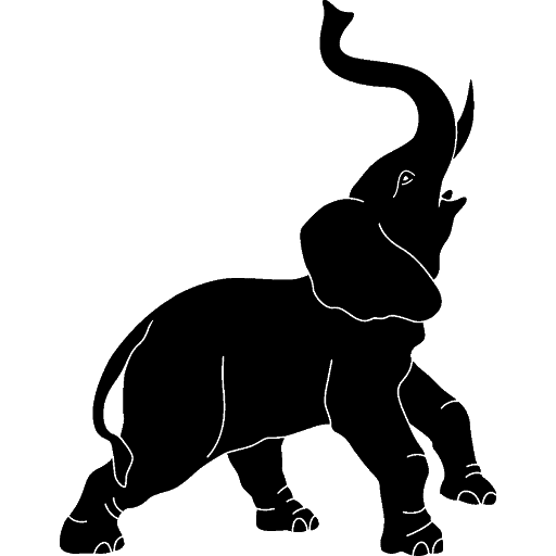 Download PNG image - African Vector Elephant PNG Transparent 