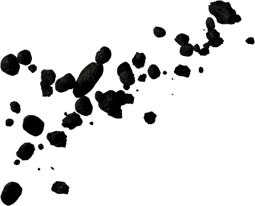 Download PNG image - Broken Asteroid PNG Picture 