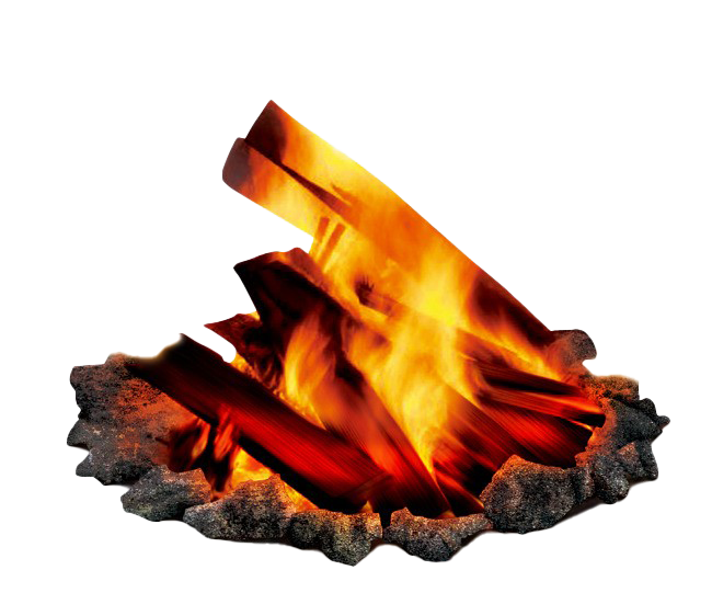 Download PNG image - Burning Firewood PNG File 