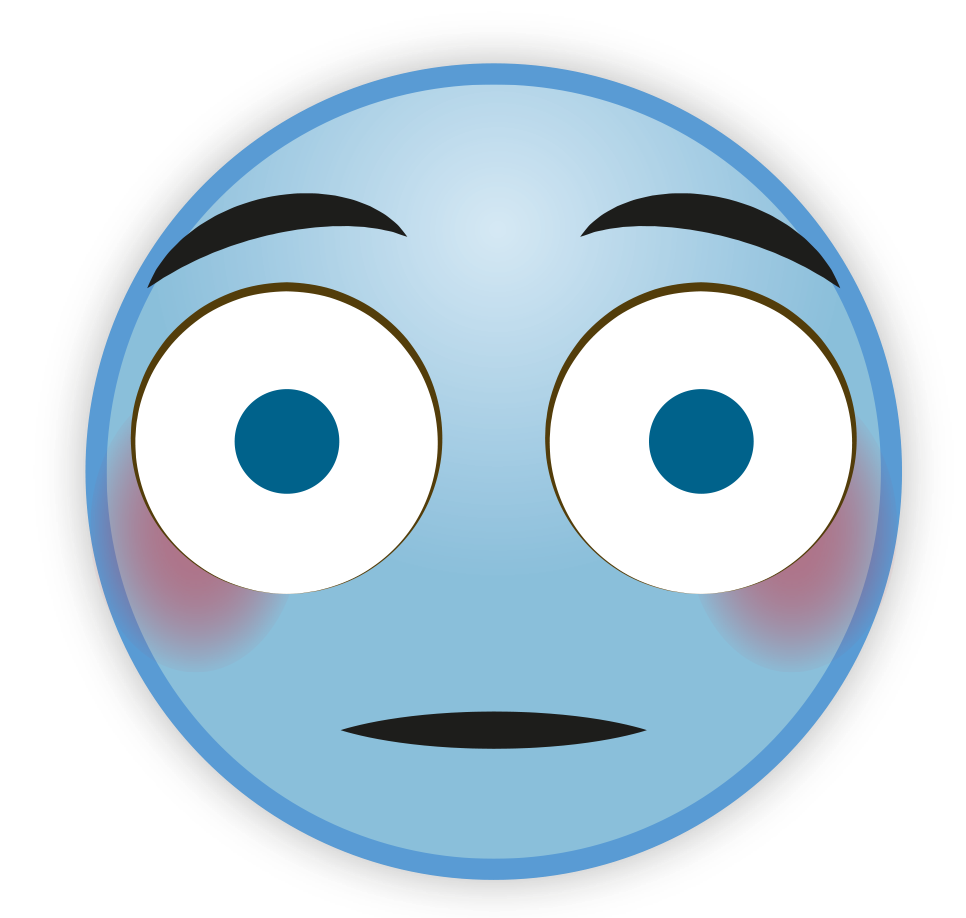 Download PNG image - Sky Blue Emoji PNG File 