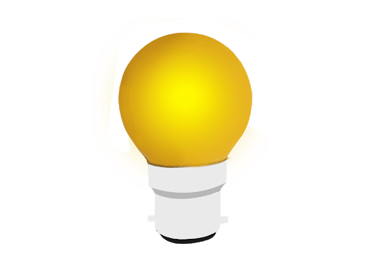 Download PNG image - Yellow Bulb Transparent Background 