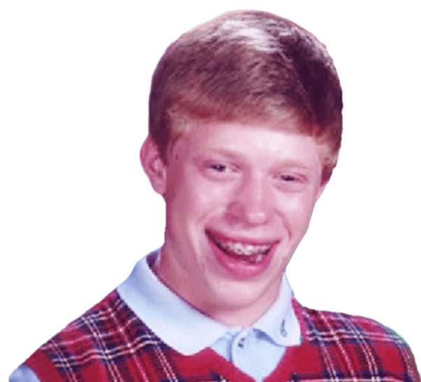 Download PNG image - Bad Luck Brian PNG File 
