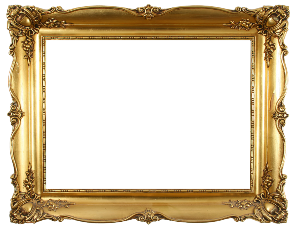 Download PNG image - Gold Antique Frame Transparent PNG 