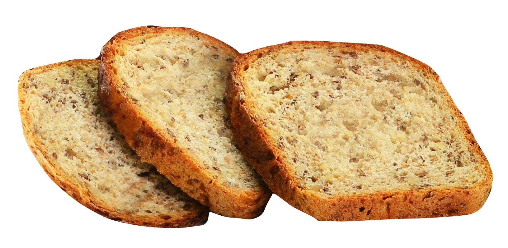Download PNG image - Multi Grain Bread Slices PNG Transparent Image 
