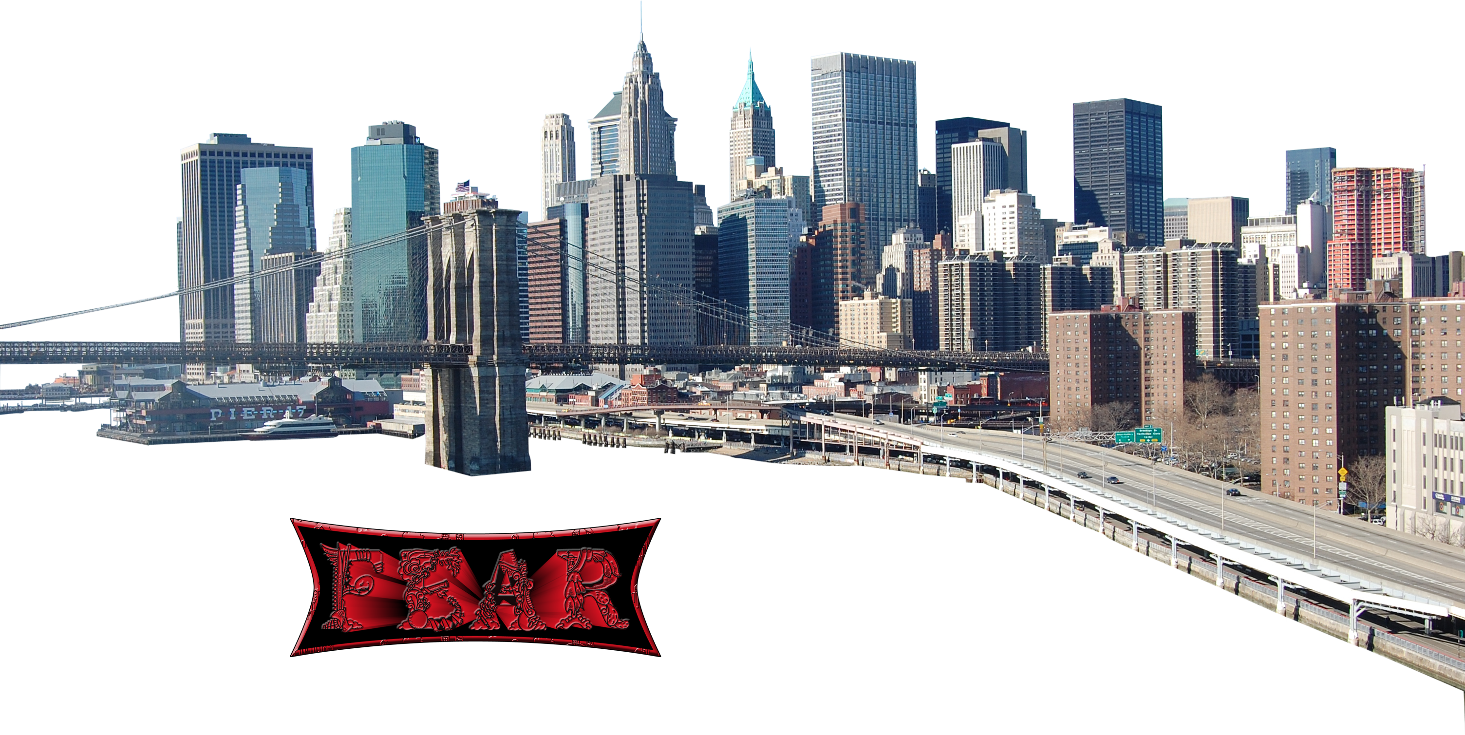 Download PNG image - New York Skyline Landscape Transparent Background 