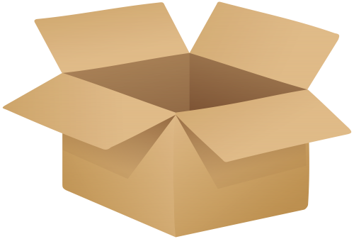 Download PNG image - Open Cardboard Box Transparent PNG 