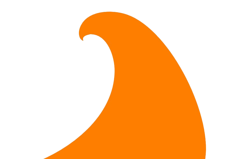 Download PNG image - Orange Wave Transparent Background 