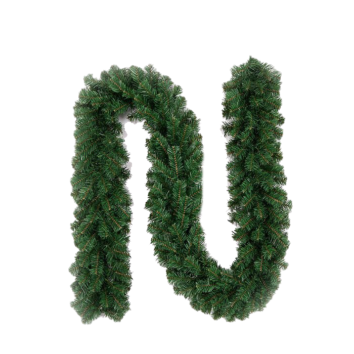 Download PNG image - Outdoor Christmas Garland Transparent Background 