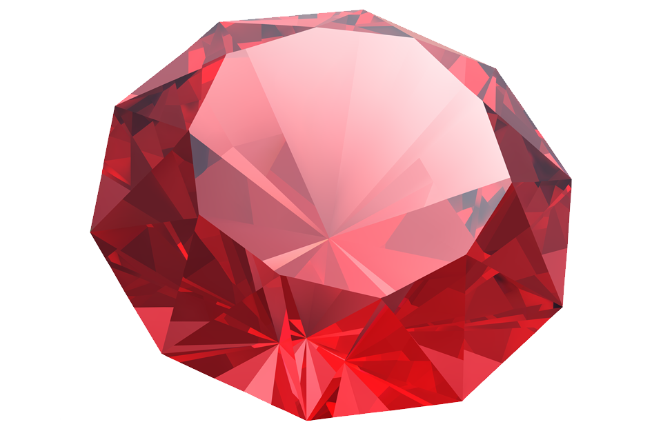 Download PNG image - Red Ruby Gemstone PNG File 
