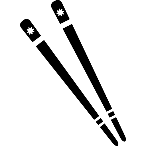 Download PNG image - Silhouette Chopsticks PNG Image 