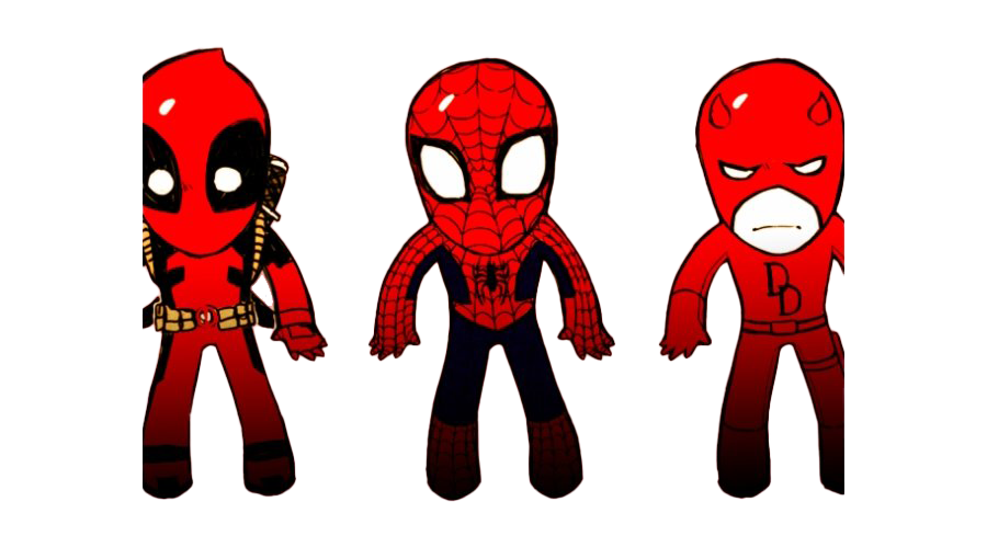Download PNG image - Spiderman And Deadpool Transparent Background 