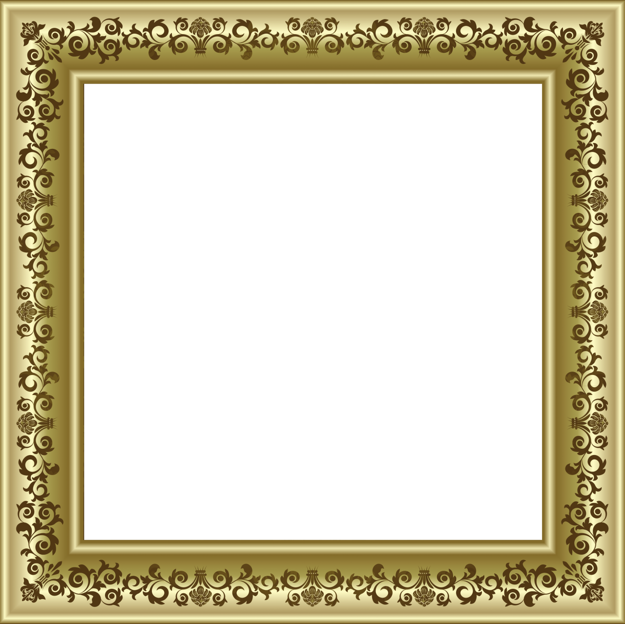 Download PNG image - Square Christmas Frame PNG Transparent Image 