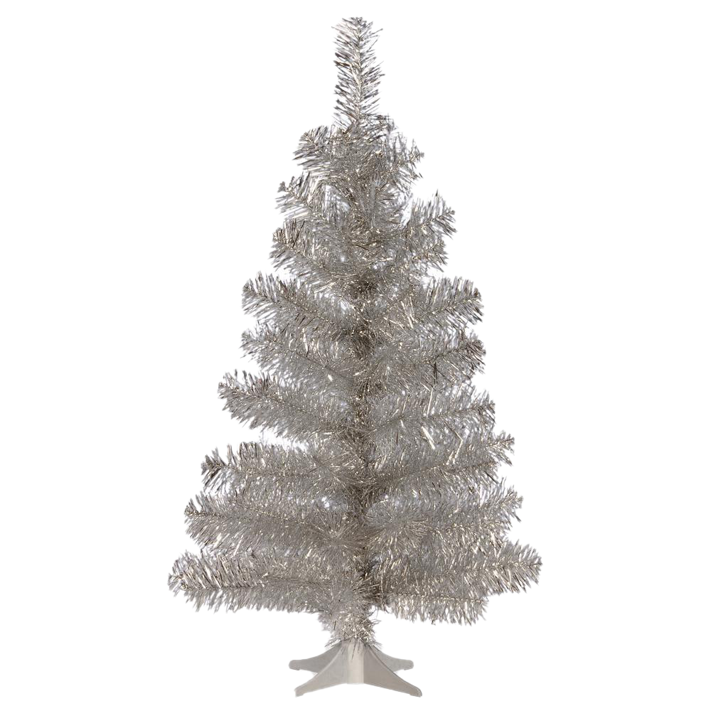 Download PNG image - Tinsel Christmas Tree PNG Photo 