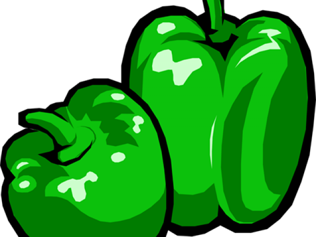 Download PNG image - Vector Green Bell Pepper PNG Clipart 