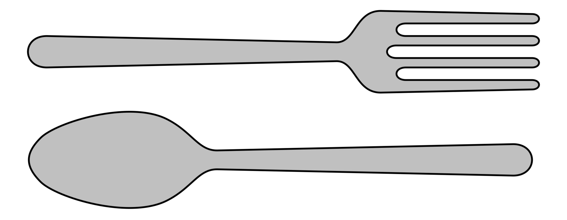 Download PNG image - Vector Silver Fork PNG Clipart 