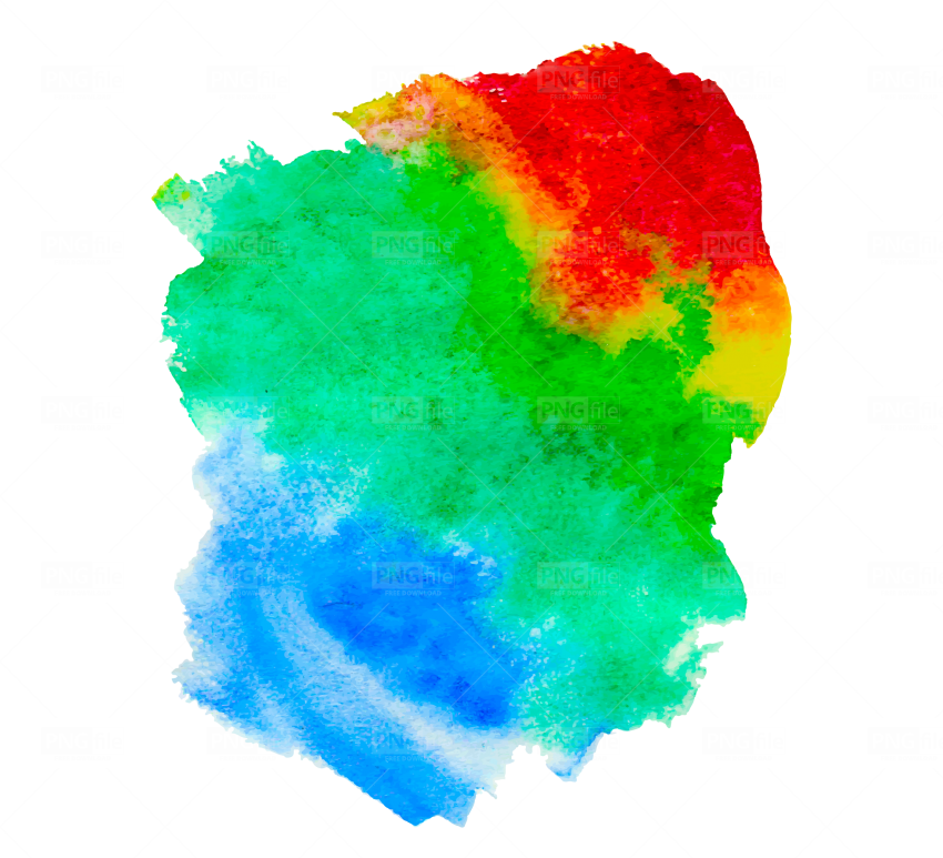 Download PNG image - Watercolor Stain Transparent PNG 