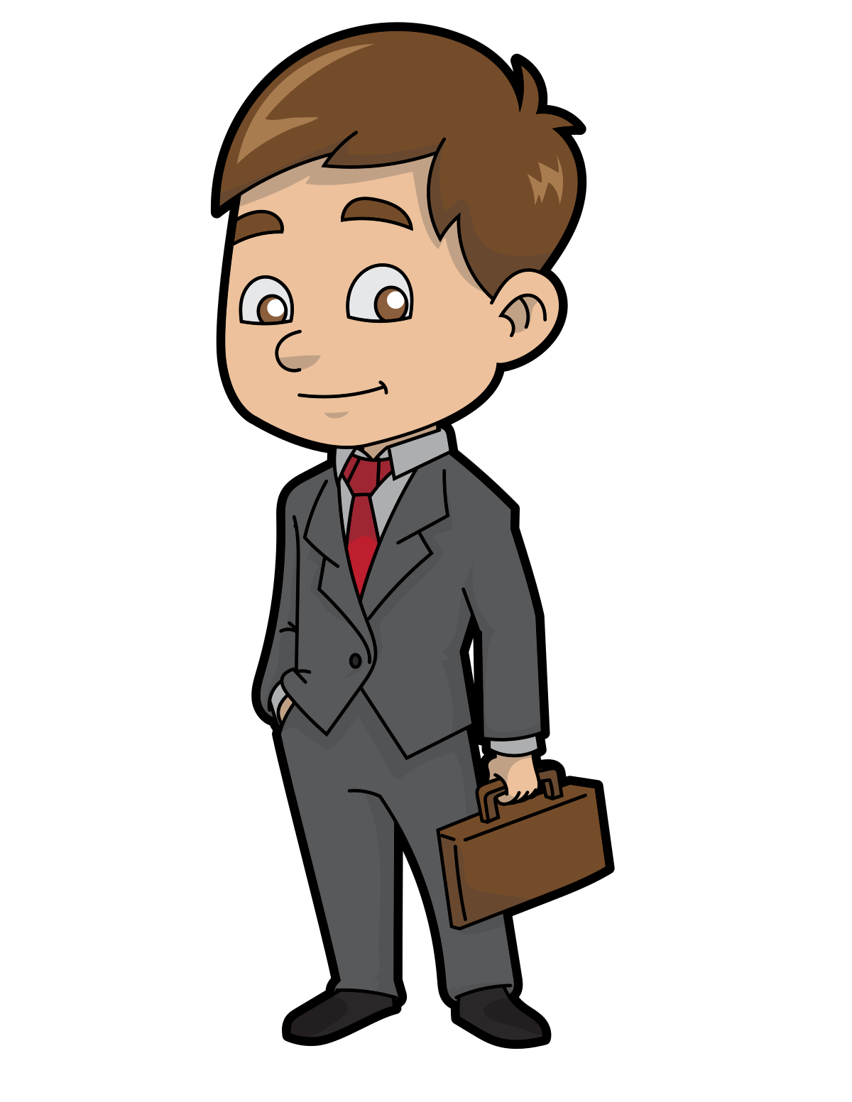 Download PNG image - office Animated Businessman PNG Picture 