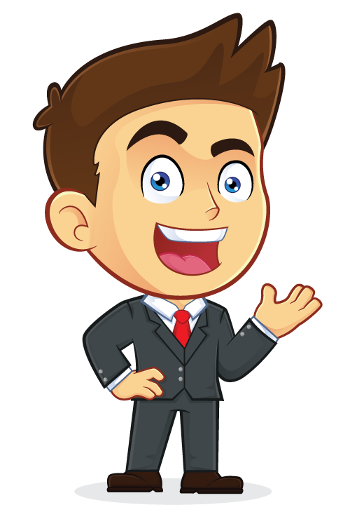 Download PNG image - office Animated Businessman Transparent Background 