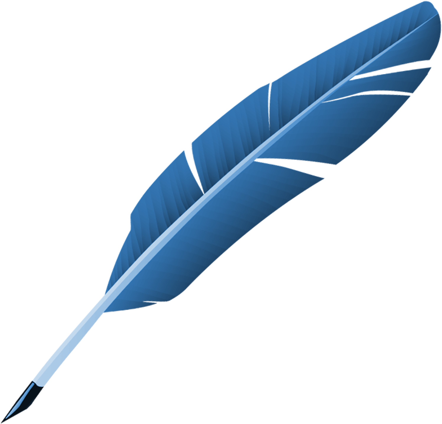 Download PNG image - Blue Feather PNG Picture 